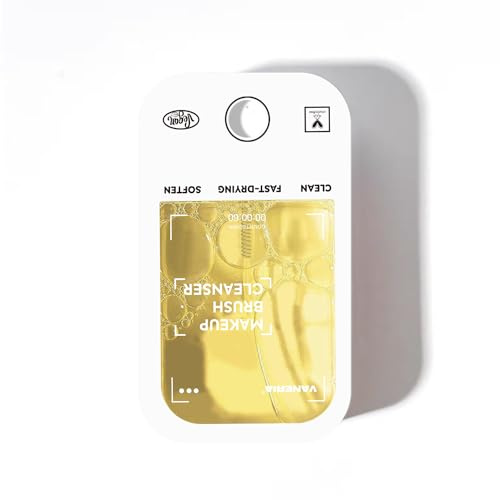 VANERIA Pinselreiniger Make Up,Make Up Brush Cleaner,Entfernen Sie Makeup Aufbau und Rückstände Auf Makeup Pinsel,Makeup Pinsel Reinigung.45ml/1.52 Fl.Oz (Zitrone)