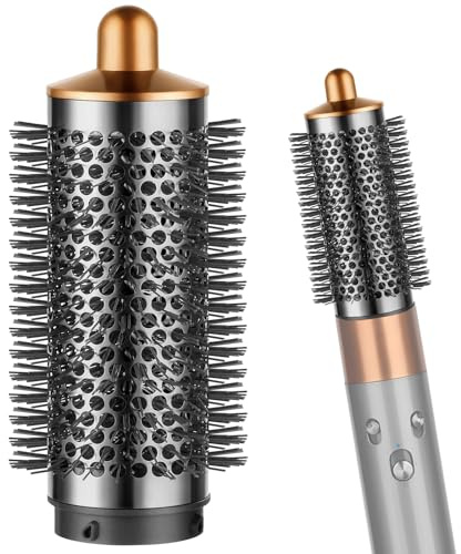 PUREGUST Brosse ronde pour Dyson Air Wrap - Ovale - Brosse volumisante ronde pour accessoires Dyson Airwrap - Doré