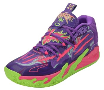 PUMA Scarpe Da Pallacanestro Uomo Mb.03 Be You, Viola, 48.5 EU