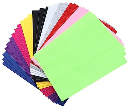 SEWACC 10stücke Selbstklebendes Filztuch Farbiges Filzplatte Manuelles Diy-material Nähstofftuch Bastelmaterial Filztuch Für Näharbeiten Selbstklebende Filzplatte Diy-filzblatt Für