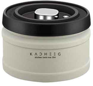 Airtight Coffee Canister - Vacuum Sealed Storage Canister, Coffee Storage Gator | Coffee Storage Jar with Vacuum Pump, Stainless Steel Storage Container for Coffee Beans, Tea Cereal, Sugar