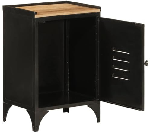 HETFTJN Bathroom Cabinet Badschrank Hochschrank Badezimmer Unterschrank Waschbecken Bathroom Furniture - Badschrank 40x30x60 cm Eisen und Massivholz Mango für Badezimmer Waschküche Hotels Toilette
