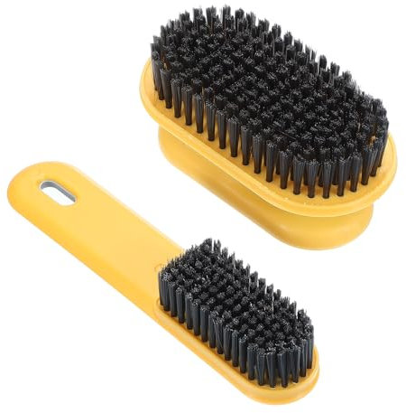 PATIKIL Laundry Shoe Scrub Brush Cleaning Brush with Handle Ginger