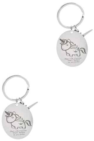 GALPADA 2 Stück Einhorn Schlüsselanhänger Für Autoschlüssel Schlüsselanhänger Cartoon Schlüsselanhänger Einhorn Schlüssel Dekoration Einhorn Taschenanhänger