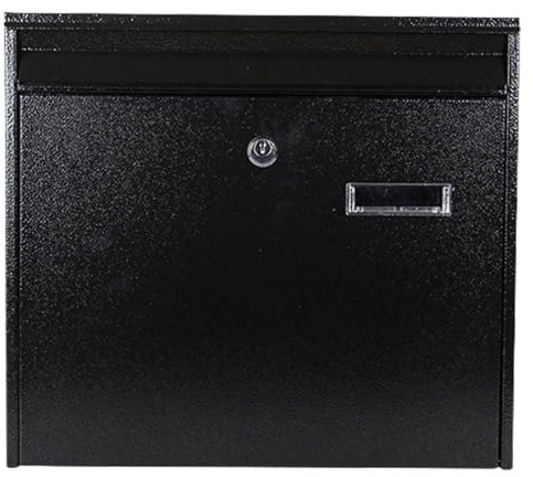 Wall-Mount Mailbox Mailbox Wall Mount Door Mailboxes, Hanging Metal Mailbox, Modern Post Box Package Parcel Drop Box for House Home and Outside