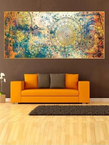 Diamond Painting Mappa del mondo Diamond Painting Grandi 100x200cm Retro Pittura Diamante Kit Completo Square Diamantini Crystal Art Ricamo a Punto Croce Hobby Creativi Mosaico Crafts Regalo CPX-903