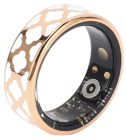 Gesundheitsringe für Frauen, 2025 Stilvoller Fitness-Tracker mit Herzfrequenz-Kalorien-Schlaf-Schritt-Tracker, IP68 Wasserdichter Tragbarer Smart-Ring mit APP-Steuerung und