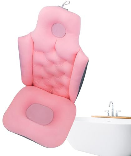 Badekissen Für Badewanne,Badewannenzubehör Zum Entspannen - Air Mesh & Schnell Trocknendes Badekissen Aus, Rutschfestes Spa-Badewannenkissen Zur Unterstützung Von Kopf, Hals, Schultern Und Rücken