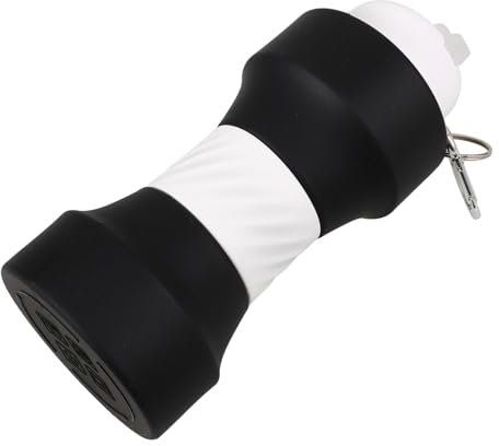 HEMOTON Sports Water Cup Dumbbell Shape Portable Fitness Water Bottle Sturdy Silicone for Gym