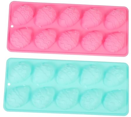 Mobestech 2pcs Creative Dinosaur Egg Silicone Cake Mold Non Stick Baking Moulds for Chocolate Jelly Candy Making Flexible Silicone Moulds for Home and Professional Use