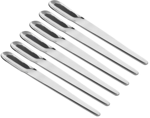 MUELODSIC Cucharillas Para Espresso De Acero Inoxidable 6 Piezas Mini Cucharas Pequeñas Diseño Ergonómico Para Café y Helado