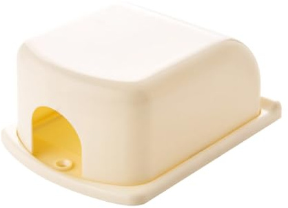 Copertura di Sicurezza per Presa Elettrica Sicura Adesiva | Beige, Plastico, per Uso Interno, per Spine e Prese, Installazione Adesiva