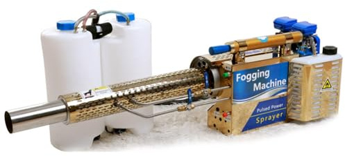 GerCxxly Pulverizador ULV nebulizador térmica portátil de 15L,360° Máquina de Niebla agrícolas Profesional,para desinfección de Interiores y Exteriores Yellow