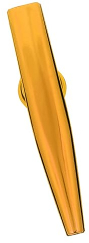 Yechiry Robustes Kazoo-Flöte aus Metall, Leicht zu Spielen, für Kinder, Silber, Aluminium, 11,9 X 2,4 Cm, Leicht, Tragbar, Geschenk, Musikliebhaber (GOLD)