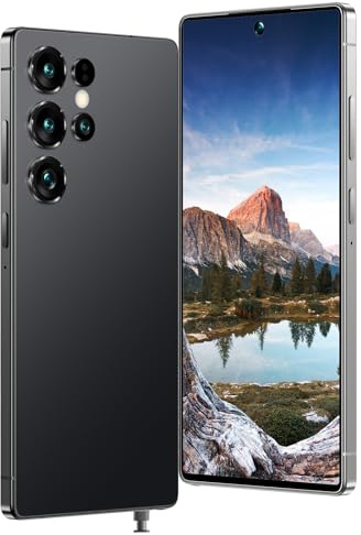 Teléfono Inteligente K25 Ultra Desbloqueado, Pantalla Completa de 7,3 Pulgadas, 8+256 GB, Android 14, Cámara de 108 MP, SIM Dual, WiFi, GPS, Batería Duradera, Teléfono Móvil Económico para Uso Diario
