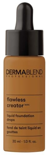 Dermablend Flawless Creator Leichte Foundation – ölfreie Formel – Never Cakey – deckt Hautunreinheiten ab – schwerelose Abdeckung – geeignet für normale, kombinierte und fettige Haut – 72N – 30 ml