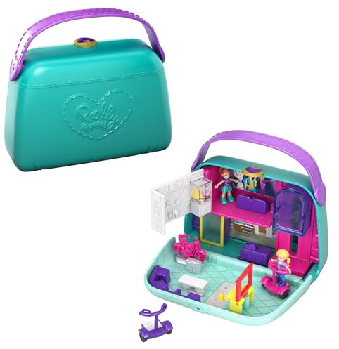 Polly Pocket GCJ86 - Einkaufszentrum Schatulle, zum Spielen und Mitnehmenn, Spielzeug ab 4 Jahren