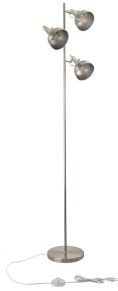 LEDKIA LIGHTING Lampadaire Emer Métal 3 Spots Argenté Argenté