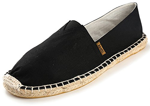 Kentti Homme Classique Denim Toile à Enfiler Espadrilles Noir 43 EU