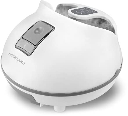 BodyLand Fotmassageringsmaskin - 54ºC, Anpassar sig till alla fötter, Timer, Fotmassagerare, Eliminerar död hud, Justerbar intensitet (Lämplig för örtånga), Avslappning
