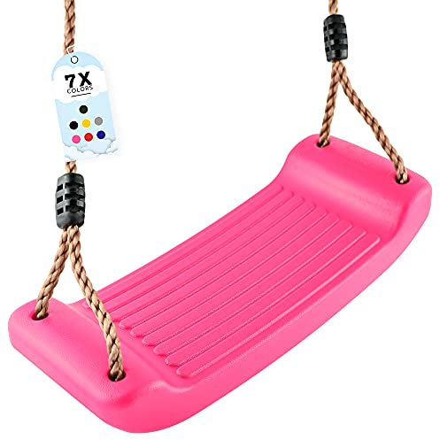 Schaukel Garten | Kinderschaukel Outdoor Indoor | Höhenverstellbar & rutschfest| Schaukelsitz - Schaukelbrett - Brettschaukel für Kinder zum Schaukeln