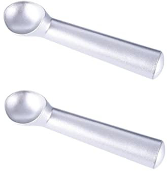 LATRAT Aluminium Ice Cream Scoop, Ergonomic Mini Scoop for Ice Cream, Cookie Dough and Yoghurt Ice Cream