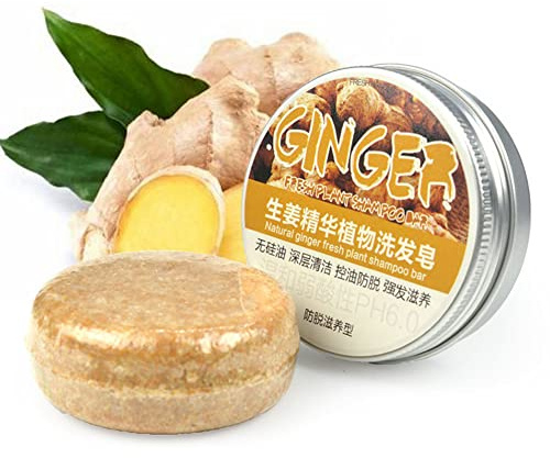 Haar Shampoo Bar, Ginger Hair Regrowth Shampoo Bar Ingwer Seife Haar Shampoo Bar Festes Shampoo Haarseife Natürliches Pflanzliches Festes Seifenhaar, Reise Haarpflege, Ingwer Ür Das Haarwachstum