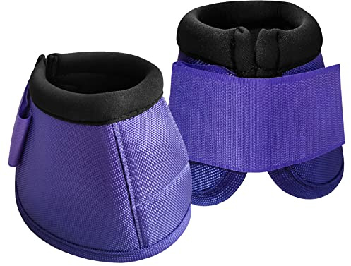 Gallopoff Equine Ballistic Hufglocken für Pferde, Hufschutz (paarweise verkauft), Violett, Größe M