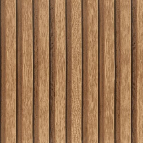 Arthome Vinilo Adhesivo Muebles Madera Efecto,Autoadhesivo Papel Pintado,Removible Contacto Papel Decorativo para Encimeras,Muebles,Revestimiento de Paredes,Marrón Claro Rayures,44cmx10m