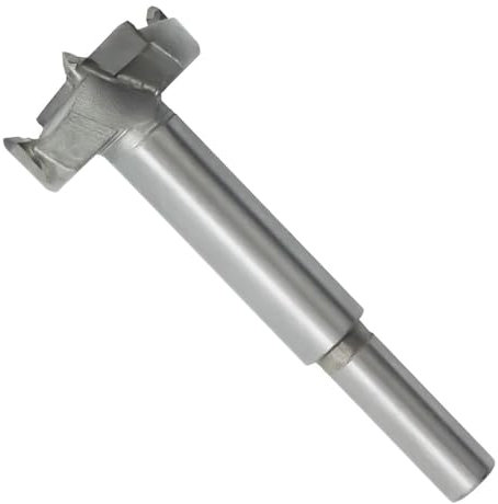 Meichoon Forstner Punta da trapano a coclea da 65 mm per la lavorazione del legno ad ala piatta, per foratura, sega a tazza per legno, punta in carburo, gambo rotondo, taglio per cerniera compensato