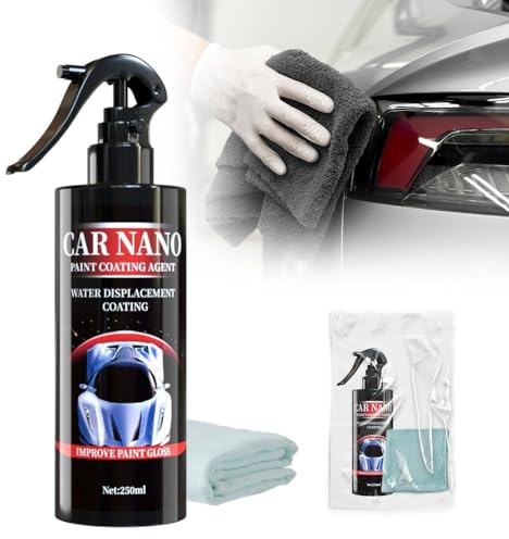 3 IN 1 Hochleistungs Schnellauto Beschichtungsspray, 2024 Neuest High Protection Fast Coated Car Nano Spray, Prämie Nano Spray Auto zum Autolack Kratzer Entfernen und Autopolitur (250ML, 1 stück)