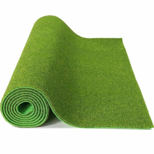WJLYDM Alfombra de césped de 41cm x 99cm, Parte Trasera de Fieltro, 3,0 Mm, 5,0 Mm, 8,0 Mm, alfombras de césped Artificial Verde for Paisaje Modelo para Exteriores,BonsáI(5.0 mm)