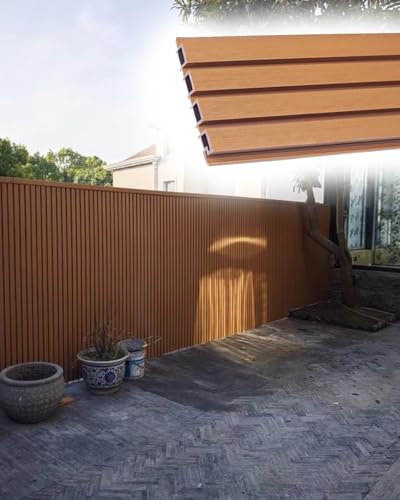 Heavy Duty Privacy Yard Border Fence, Wind Water Resistants Deck Railing, Semi-Open Waterproof Swimming Pool Wall Panel Barrier Cover(21.6cmx154cm/9inx61in)