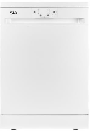 SIA SFSD604W Freestanding Dishwasher, 14 Place Settings, 4 Program Settings, 29 Minute Quick Wash, White