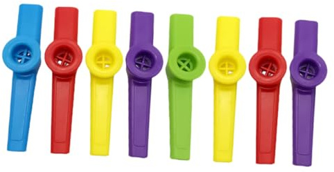 ERINGOGO 8 Stück Kazoo Aus Kunststoff Tragbares Musikinstrument Für Kinder Und Erwachsene Leichtes Kazoo Für Musikbegleiter Und Partygeschenke