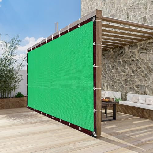 Liveinu Tenda a Vela Parasole Vela Ombreggiante Rettangolare Giardino Protezione UV 95% Tende da Sole con Corda di Nylon e Occhiellato per Esterno Giardino, verde, 4x8m
