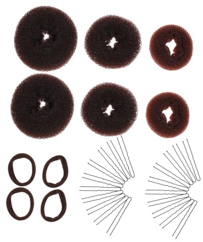 Healeved 2sets Hair Bun Maker Diy Hair Styling Tools for Women U-shaped Hairpins for Casual Party Looks