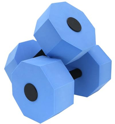 Haltères à eau – 1 paire d'haltères en mousse EVA pour piscine, équipement d'aérobic léger | Idéal avec poignées pour l'aqua-fitness, la natation, les entraînements de gym, le yoga et les exercices