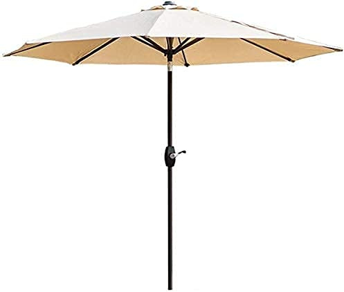 Housewares Sun Parasol 9ft Patio Table Garden Umbrella with Tilt and Crank for Outdoor, Beach Commercial Event Market, Camping, Swimming Pool