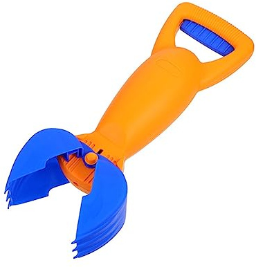 Milisten Sandfang Strand Sandfänger Greifer Sommer Strandspielzeug für Kreatives Sandspielzeug Fantasie und Feinmotorik Langlebig Orange