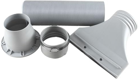 Renchey Kit De Manguera Para Ventana De Aire Acondicionado Portátil | Kit de Escape para Unidad de AC Portátil,Adaptador de Ventilación Reemplazo para Dormitorio Sala de Estar Habitación