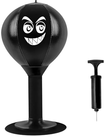 Tischboxsack, Büro Punchingball Desktop Boxsack Punching Ball Set | Tisch Boxsack Stresskiller mit Saugnapf Speedballs robuster Stressabbauball Schreibtischboxball für Bürotische Theken
