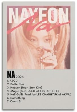 WEJWHHTHUU NAYEON NA - Póster estético para sala de estar, 60 x 90 cm, estilo sin marco