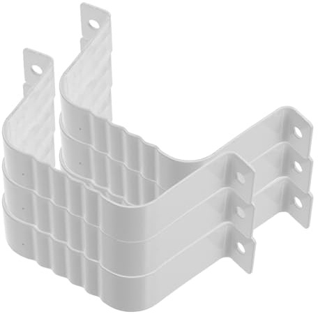 MAGICLULU Support Robuste en Alliage d'Aluminium pour Adaptateur de Descente de Gouttière Colliers de Serrage, Sangles pour Tuyau Rectangulaire, Installation Facile en Extérieur