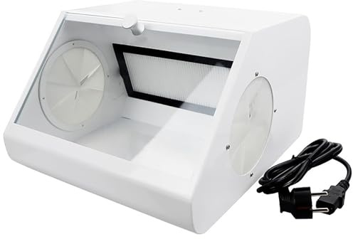 Sand Blaster Cabinet Sand Blaster Cabinet,Dental Lab Dust Box,Sandblasting Protector, Grinding Polishing,and Filter Device,for Lapping