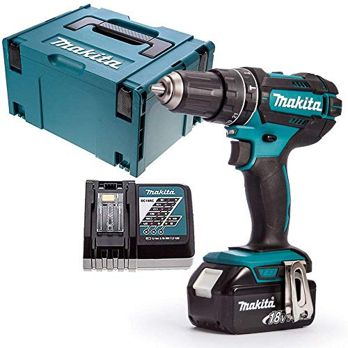 Makita DHP482Z LXT 18V Combi Drill with 1 x 3.0Ah Battery, Charger, Case & Inlay