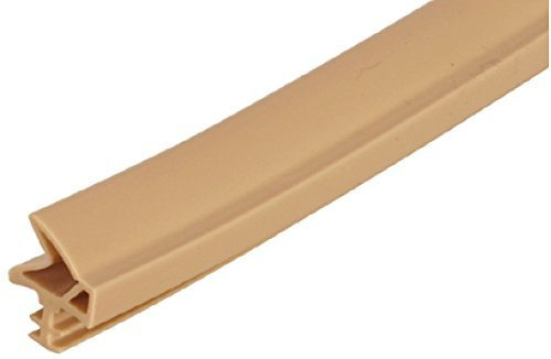 Gedotec Coupe-courant d'air pour porte de chambre S 6577a | 1 rouleau - joint pour cadre de porte | longueur : 25 m | largeur de feuillure : 12 mm | joint de porte plastique TPE souple PVC beige