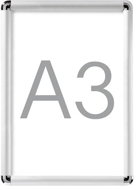 kaiserkraft | Display-Klapprahmen | Aluminium | VE 2 Stk | für DIN A3