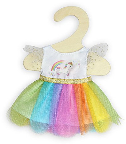 Heless 9850 - Kleid für Puppen im Einhorn Henri Design, Größe 20 - 25 cm