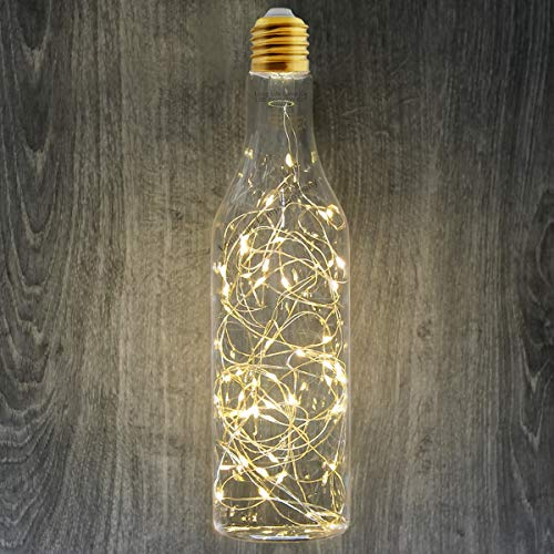 1w LED Fairy Decorative Filament Light Bulb E27 Warm White Glass Bottle Festive Lamp 240v Mains